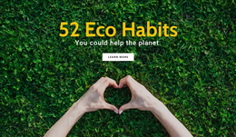 Ecofriendly Habits One Page Template
