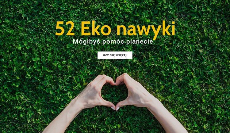 Przyjazne dla środowiska nawyki Szablon HTML5