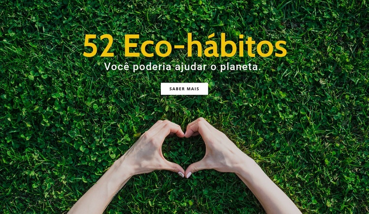 Hábitos ecológicos Construtor de sites HTML