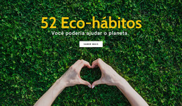 Hábitos Ecológicos - Modelo HTML5 Responsivo