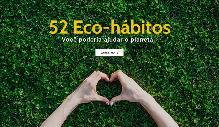 Hábitos ecológicos Modelo de uma página