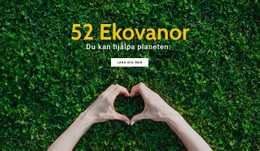 Miljövänliga Vanor - Responsiv HTML5-Mall