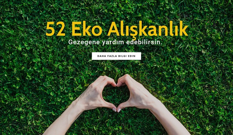 Çevre dostu alışkanlıklar HTML5 Şablonu