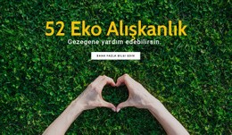 Çevre Dostu Alışkanlıklar Için Çok Amaçlı Tek Sayfalık Şablon