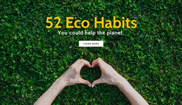 Ecofriendly Habits - Landing Page Designer