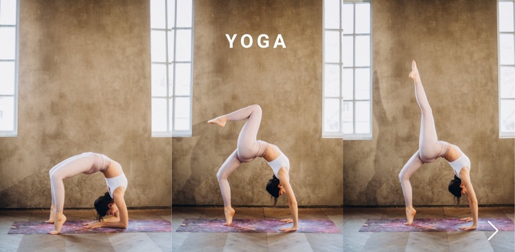 Yoga terapi kursu Web Sitesi Mockup'ı