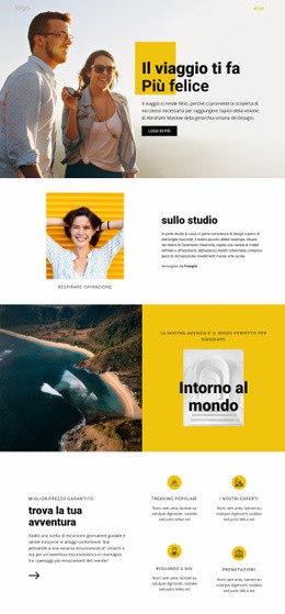 Diventa Più Felice Con Un Viaggio Fantastico - Generatore Di Siti Web Multiuso Creativo