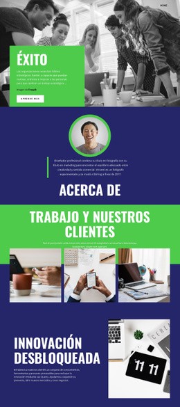 Éxito Del Equipo Empresarial - Maqueta De Sitio Web Psd