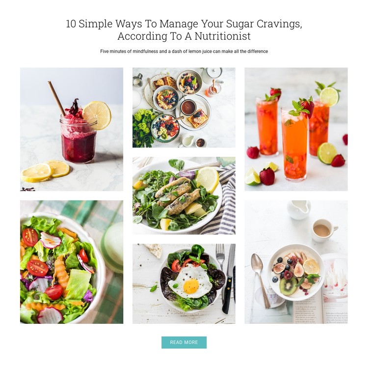 Tips to stop sugar cravings CSS Template