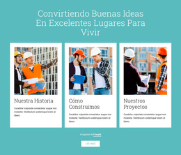 Diseño Del Sitio Web Para Los Propietarios-Constructores Construyen Edificios