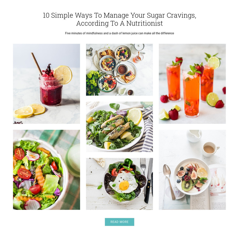 Tips to stop sugar cravings Squarespace Template Alternative