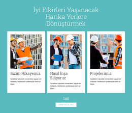 Sahip-Inşaatçılar Binalar Inşa Eder Için HTML Sayfası