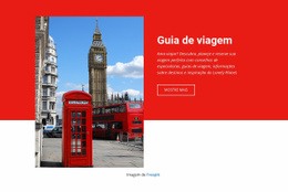 Guia De Viagem - Página De Destino Para Celular