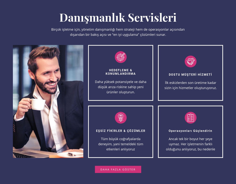 Tüketici davranışlarını nasıl değiştireceğinizi öğrenin Web Sitesi Şablonu