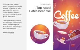 Top Rated Cafes CSS Website Template