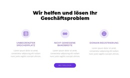 Wir Lösen Ihr Geschäftsproblem - Moderne Webvorlage