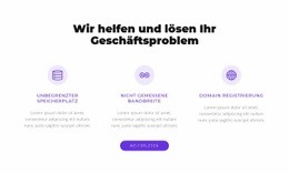 Site-Design Für Wir Lösen Ihr Geschäftsproblem