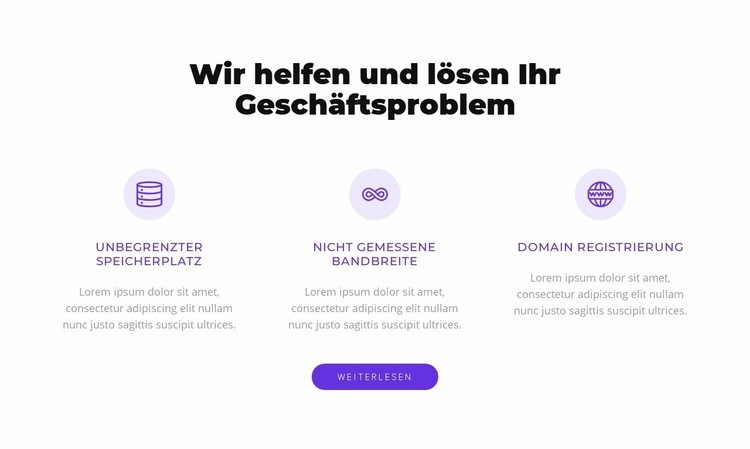 Wir lösen Ihr Geschäftsproblem Website design