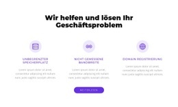 Wir Lösen Ihr Geschäftsproblem – Webseiten-Mockup Erstellen