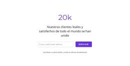 20k Clientes Satisfechos - Maqueta Responsiva