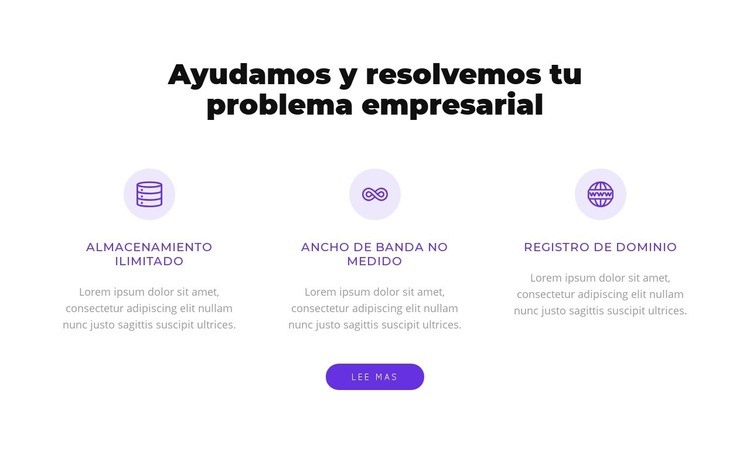 Solucionamos su problema de negocio Plantilla HTML5