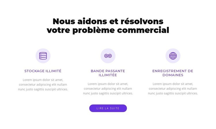 Nous résolvons votre problème d'entreprise Conception de site Web