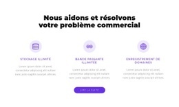 Modèle Polyvalent D'Une Page Pour Nous Résolvons Votre Problème D'Entreprise