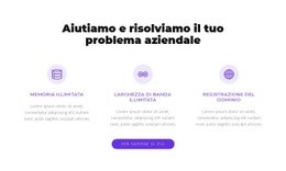 Modello Multiuso Di Una Pagina Per Risolviamo Il Tuo Problema Aziendale