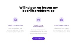 Wij Lossen Uw Drukke Probleem Op - Moderne Websjabloon