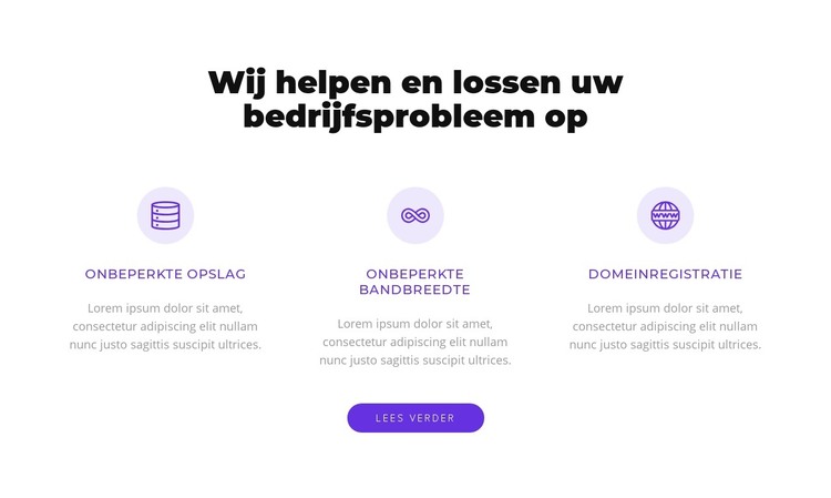 Wij lossen uw drukke probleem op HTML-sjabloon