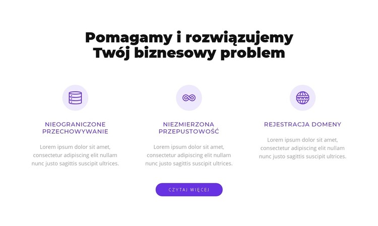 Rozwiązujemy Twój biznesowy problem Szablon CSS