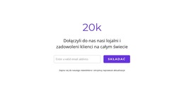 20 Tys Zadowolonych Klientów - Pobranie Szablonu Strony Internetowej