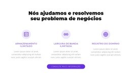 Modelo Multifuncional De Uma Página Para Resolvemos Seu Problema De Negócios