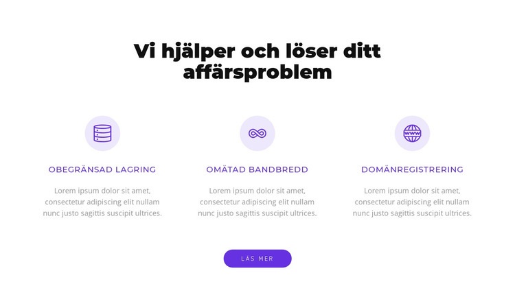 Vi löser ditt affärsproblem CSS -mall