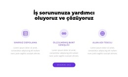 İş Sorununuzu Çözüyoruz - Web Sayfası Maketi Oluşturun