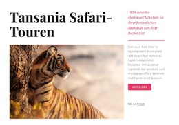 Tansania Safari-Touren Müssen Von Grund Auf Neu Erstellen