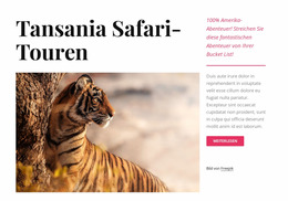 Tansania Safari-Touren WordPress-Plugins