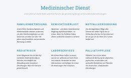 Palliativpflege - Funktionaler Website-Builder