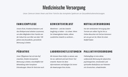 Website-Layout Für Palliativpflege