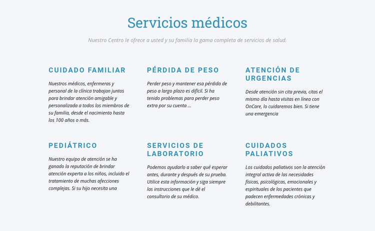 Cuidados paliativos Tema de WordPress