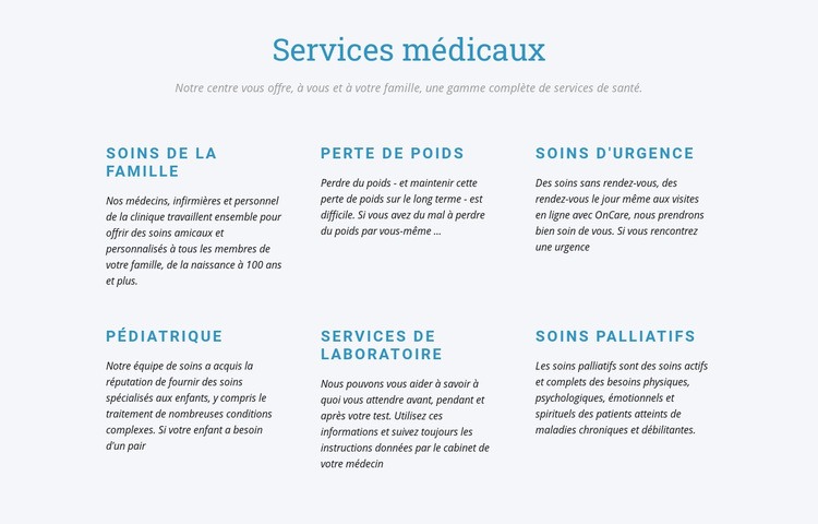 Soins palliatifs Page de destination