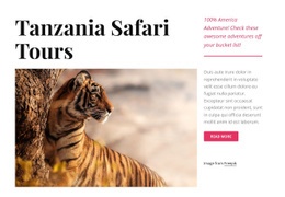 Tanzania Safari Tours - Simple Html Code