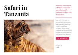 Safari In Tanzania - Progettazione Web Multiuso