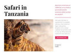 Safari In Tanzania Modello Reattivo HTML5