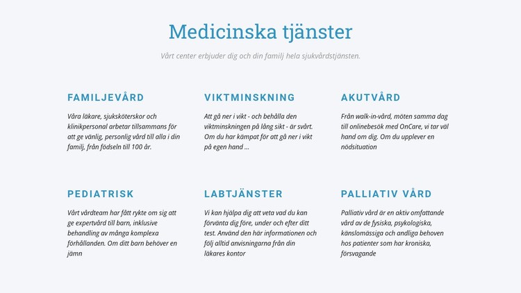 Palliativ vård Hemsidedesign