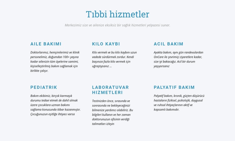 Palyatif bakım HTML5 Şablonu