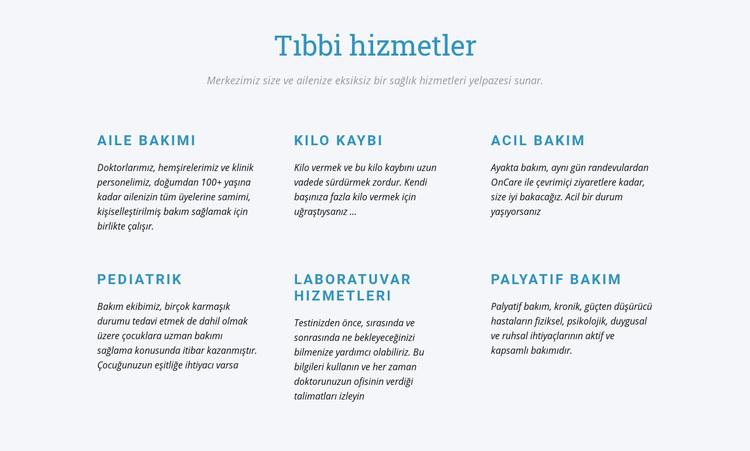 Palyatif bakım WordPress Teması