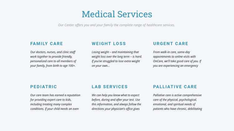 Palliative care Web Design