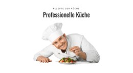 Professionelle Küche Rezept-HTML