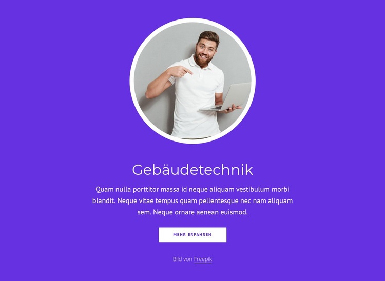 Gebäudetechnik HTML5-Vorlage